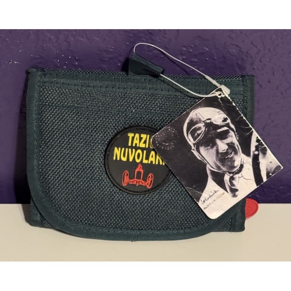 Vintage Tazio Nuvolari Vanderbilt Cup Racing Wallet Alfa Romeo Italy Rare